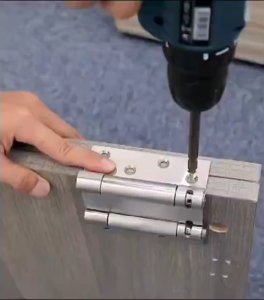 2PCS 4 5" Double Iron Spring Hinges Heavy Duty Double Action Door Spring Hinges Self Closing Swing