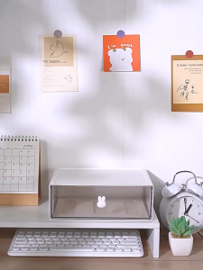 Bunny Stackable Desk Drawer Organizer Storage Box Pen Hand Notebook Storage Kotak Laci Meja桌面收纳盒