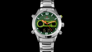 NAVIFORCE Digital Watch for Men Fashion Casual Waterproof Stainless Steel Watches Original Brand Analog Chronograph Watch with Date and Luminous Dial