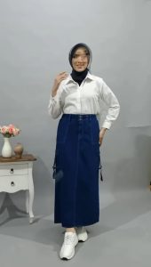 ROK JEANS WANITA DEWASA TERBARU KOREAN STYLE
