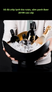 Xô đá ướp lạnh bia rượu sâm panh Baer 20199 cao cấp