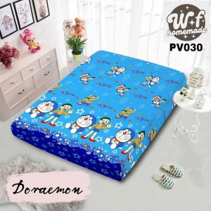 Sarung Kasur Busa Resleting Motif Doraemon Bahan Katun Polyester Halus Terlaris / Sprei Resleting Motif Anak Doraemon Bahan Katun / Seprei Busa Resleting Motif Karakter Harga Grosir Jual Ecer