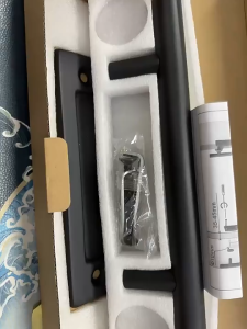 Door Handle มือจับประตูบานเลื่อน ชุดมือจับประตูไม้แบบดึง เหล็กคาร์บอนและสแตนเลสแท้ ที่จับประตู ราวจับ ด้ามจับประตู มือจับห้องน้ำ ประตูไม้ ประตูสไลด์