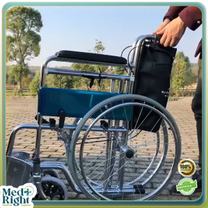 Heavy Duty Standard Wheelchair Special Color Edition Durable & Comfortable Available in Red Blue and Green