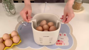 【การส่งเสริมการขาย】 เครื่องต้มไข่ ต้มไข่ ที่นึ่งอาหาร ที่ต้มไข่ เครื่องนึ่งอาหาร ไข่นึ่งอัตโนมัติปิดมัลติฟังก์ชั่ครัวเรือนหม้อหุงไข่ขนาดเล็กไข่นึ่งเครื่องอาหารเช้า ด้วยเรือกลไฟ สามารถนึ่งไข่ได้ครั้งละ 6 ฟอง คุณภาพที่เชื่อถือได้และอาหารเช้าที่มีคุณค่าทางโภ