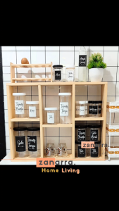 Rak Serbaguna Tempat Gelas & Bumbu Dapur Minimalis Aesthetic