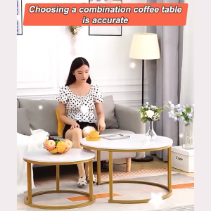 LALA Meja Kopi Coffee Table Living Detachable Home Round Table Modern Sofa Side Table Balcony Table Ruang Tamu Meja Home Living Furniture 客厅桌 茶几桌