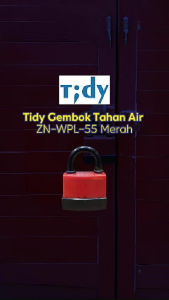Tidy Gembok Tahan Air ZN-WPL-55 5.5 Cm Merah