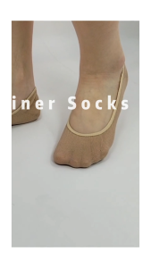 Anti-Bacteria Stokin Wanita Women Invisible Breathable Ankle Hosiery Cotton Boat Socks Cotton Nylon Anti-Slip Inside High Quality Liner socks Low ankle Stokings Murah