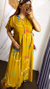 Daster Chibi Kancing Depan Motif Wanita Rayon Grade A | Daster Chibi Terbaru | Daster Kekinian