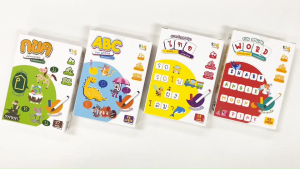 ฟรี! ปากกา การ์ดฝึกคัดลายมือ ABC Fun Writing Wipe & Clean กล่องฟ้า เกมฝึกเขียน เกมฝึกคัด 2WinBookToys