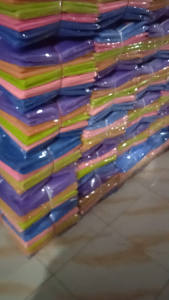 Kelambu Tidur Jumbo Motif Floral - Serta Ukuran 200x200cm - Warna Neon/PEACH