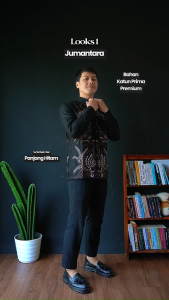 MENSTYLE BATIK - Kemeja batik pria slimfit furing Jumantara lengan panjang batik pria premium
