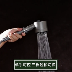 Spa Massage Showerhead Shower Head With Filter 3 Modes Adjustable High Pressure Powerful Water Saving Handheld Bathroom Accessories