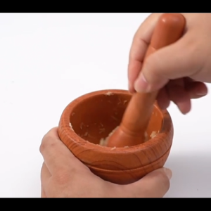Elite Kitchen - Mini Kitchen Mortar and Pestle Garlic Press PP Plastic Lesung Batu Plastik Kecil Lesung Penumbuk Ubat