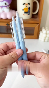 FH-A100 Pulpen ST Cepat Kering 0.5MM Pulpen Mekanik Cetekan Pena Netral / Retractable Pen Student