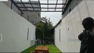 Kanopi Sleding Dapur Besi Hoilo Galvanis