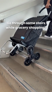 White Magic Handy Trolley with Climbing Wheels - Black