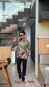 Jayabaya Batik SENTARUM Kemeja Katun Furing Lengan Panjang