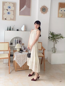 Pointed lacquer leather red heels French retro elegant slingback heels office stiletto heels