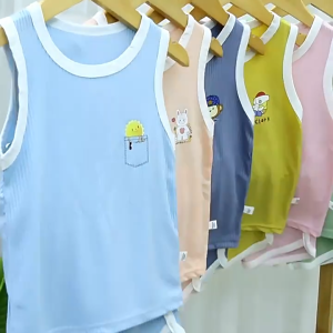 Kids Vest Sets & Coordinates Summer Childrens Sleeveless Shorts Suit Boys and Girls Sports Two-Piece Ice Silk Quick-Drying Clothes