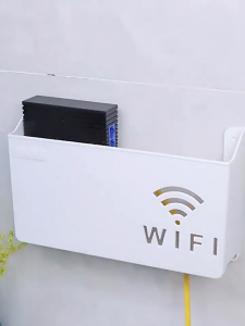 [🇵🇭 Stock&COD] Wireless Wifi Router Shelf Storage Box Wall Hanging ABS Organizer Box