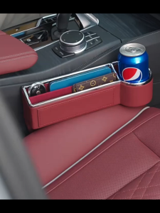 Xe đa chức năng da hộp lưu trữ ví chìa khóa cốc nước giữ điện thoại di động xe khoảng cách cắm phụ kiện nội thất xe hơi