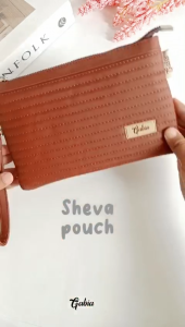 Kya Sheva Pouch Gabia Anti Air Dompet Wanita Terbaru Clutch Perempuan Tali Pendek Resleting Kulit