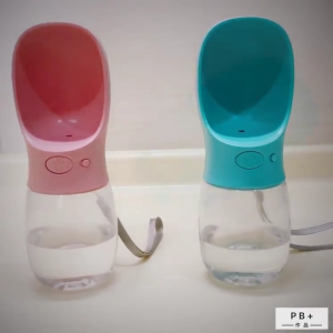 Portable Dog Water Bottle 350ml/550ml – Leak Proof One-Hand Travel Dispenser for Pets