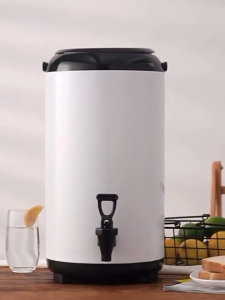 SKYLUX Stainless Steel Milk Tea Bucket Insulated Barrel Soybean Milk Barrel Commercial Large Capacity Double Layer Heat and Cold Insulation Boiled Water Bucket