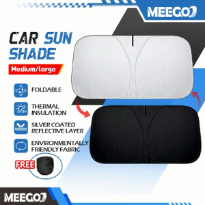 MeeGooG Eneral Sunshade Car Windshield Sunshade Car Front Sunshade WParasol UV 99%汽车遮阳罩Gelombang matahari kereta