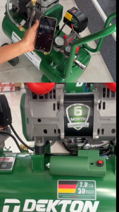 [Hàng cao cấp] Nén Khí Không Dầu Dekton DK-AC3930 Plus 2HP/1500W/ Bình 30L - Lưu Lượng 200L/Phút