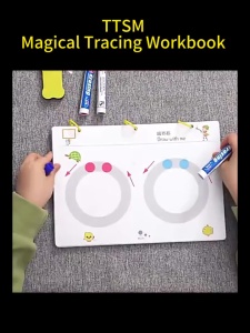 2 Designs Pen Control Training Preschool Education Learning Copybook Reusable Painting Book Set For Kids