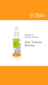 Buds - Everyday Hair Volume Booster 100ml Boosts Your baby’s Hair Volume and Thickness | GoodealBB