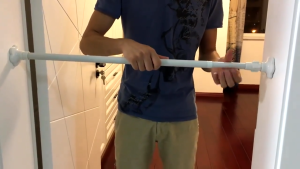 [จัดส่งจากกรุงเทพ] ราวผ้าม่าน ปรับระดับยืดหดได้ แขวนม่านอาบน้ำ Tension Rod Curtain Shower Adjustable Rod Spring ยืดหดปรับระดับได้ราวม่านอาบน้ำ ราวเสริม Retractable curtain rod