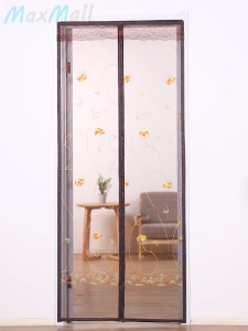 Magnetic Screen Door Mesh Screen Door Pintu Tirai Magnetik Tugas Berat Full Frame Auto Close