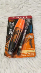 Rimmel Scandaleyes Curve Alert Mascara w/ Scandaleyes Waterproof Kohl Kajal Liner Long Lasting Lengthening Thickening Volumizing 001 Black