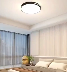 โคมไฟติดเพดานทรงกลม LED โคมซาลาเปา 18w 30cm ไฟขนมปังLED ขาวบริสุทธิ์ เบาและบางลง แสงสีขาว สีวอร์มติดตั้งในห้องนอนการศึกษาระเบียง