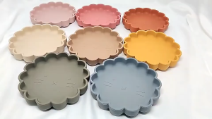 BABYKING Silicon Lion Design Suction Plate 100% Food Grade Silicone BPA Approve Infant Toddler 4M+ Baby Plate