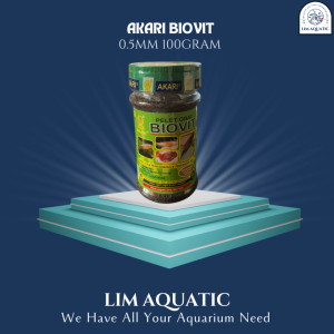 Akari Biovit 05Mm 100 Gram / Makanan Koi Dan Koki (Botol)