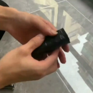 Punctured Garbage bag Disposable Black Trash Garbage Bag Roll