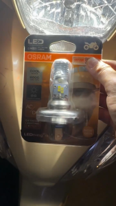 Bóng đèn LED OSRAM HS1 H4 gắn AB Air Blade Vairo Vision SH Wave Future Exciter Sáng Trắng Chính Hãng có tem