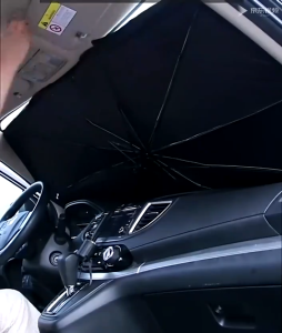 Fun Frog ม่านบังแดด ที่บังแดดในรถยนต์ บังแดดรถยนต์ บังแดดหน้ารถ บังแดด กันแดด สะท้อนแสงแดด กัน UV