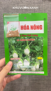 Hạt giống Cà trứng ngỗng - Gói 1gr - Tỉ lệ nảy mầm >90% - Trồng quanh năm
