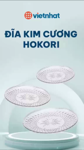 Đĩa nhựa kim cương đựng hoa qua bằng mika trong suốt sang trọng tiện lợi