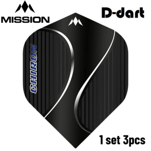 Mission Dart Flights - Chiron STANDARD 100 Micron Solo Darts Flight For Soft and Steel Darts (SAYAP ARROW)