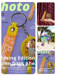 พวงกุญแจลูกปัดน้ำหอมลายการ์ตูน XZYSK