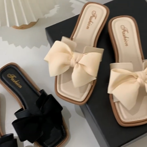 Sandal Fashion Murah Wanita Terbaru Sandal Teplek Karet Round Toe Selop Casual pitta Import