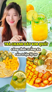 Trà chanh dây 10 set Triệu Lộ Tư trà chanh leo kim quất dưỡng trắng da detox giải nhiệt thanh lọc cơ thể