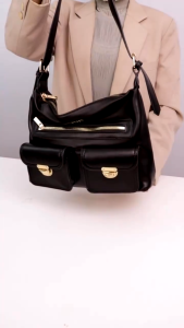 HUSEN Tas Bahu Wanita Kekinian Premium Model Saku Depan - Ashley Come Bag